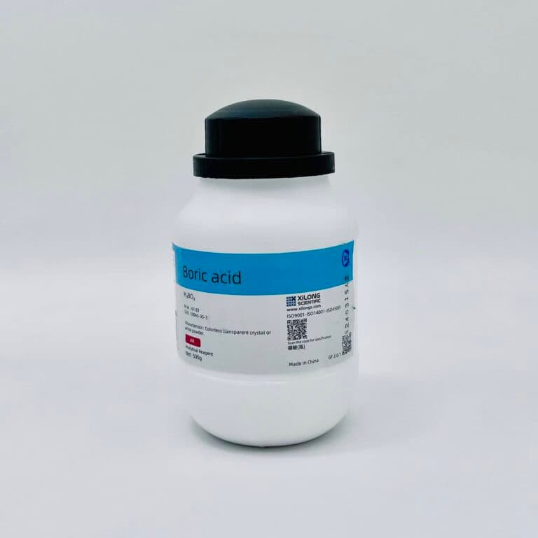 Boric Acid (H3BO3 AR Chai 500G Xilong)