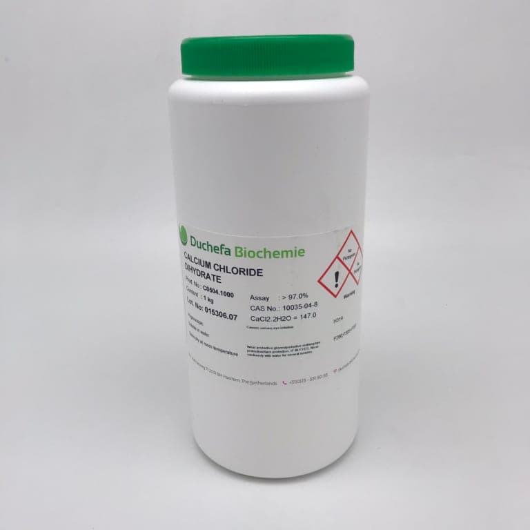 Calcium chloride dihydrate 97% (Duchefa Cas 10035-04-8)
