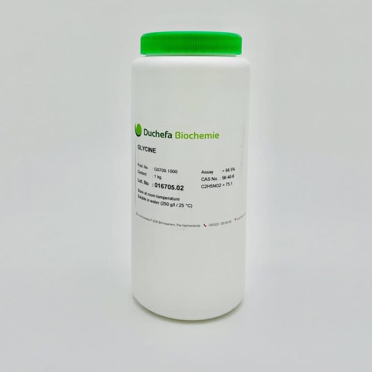 Glycine 98.5%(Chai 1KG Duchefa Cas 56-40-6)