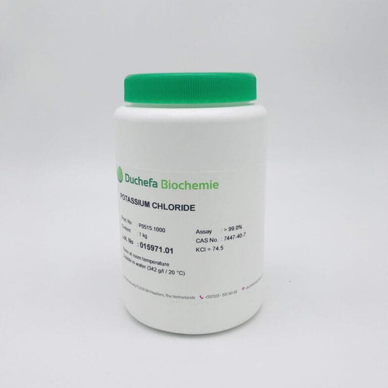 Potassium chloride 99% (Chai 1KG Duchefa Cas 7447-40-7)