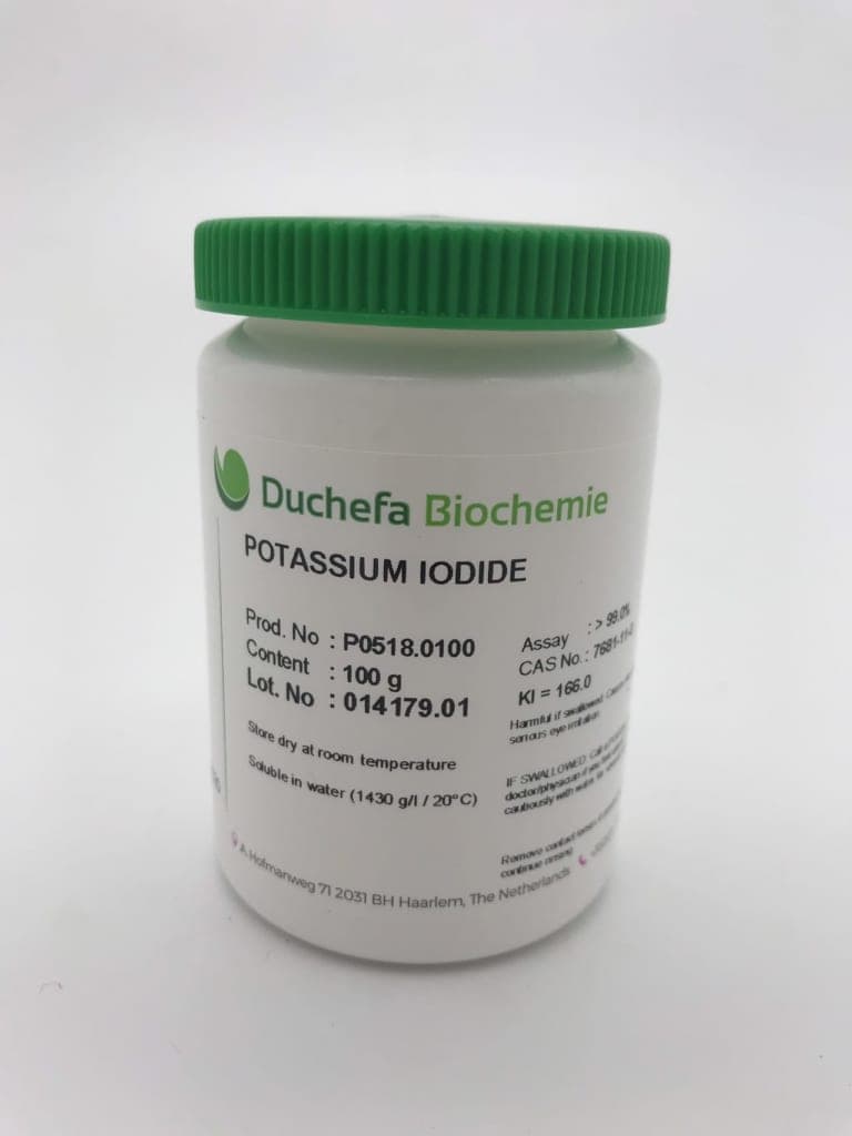 Potassium Iodide 99% (KI Chai 100G Duchefa)